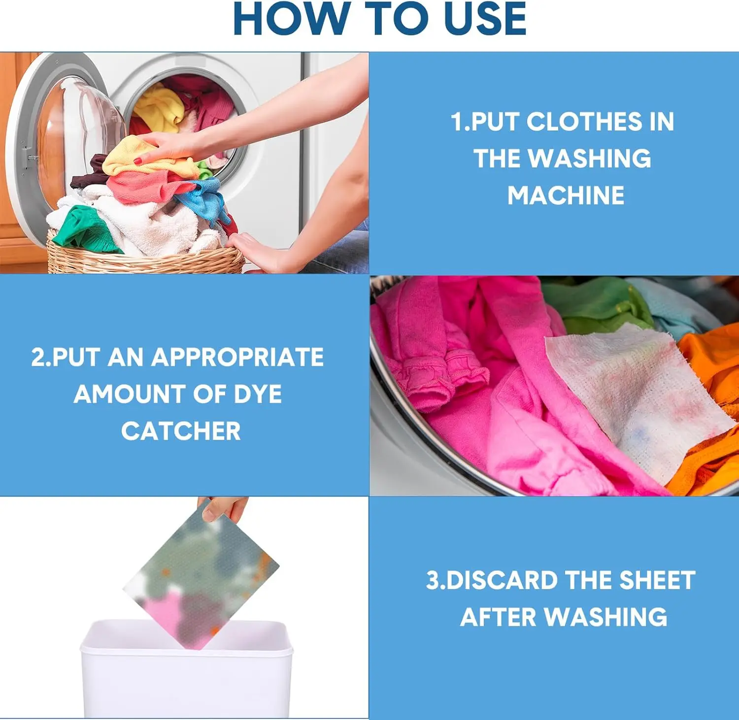 50 قطعة/صندوق ماص الألوان صفائح الغسيل لون صبغ الحرس ورقة للغسيل منع تشغيل نزيف العطر محاصرة مجانية للمنزل