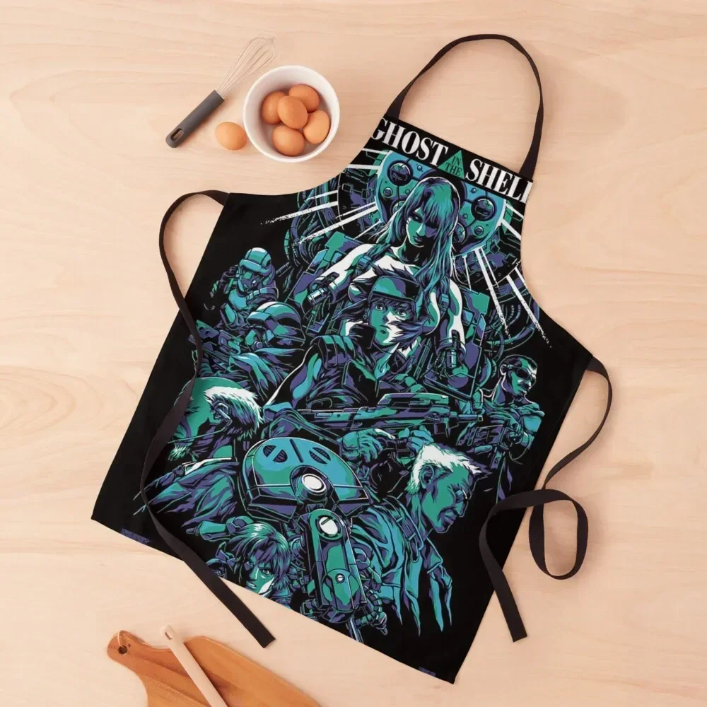 

Ghost in the shell Anime Apron Things For Home And Kitchen New year's Apron