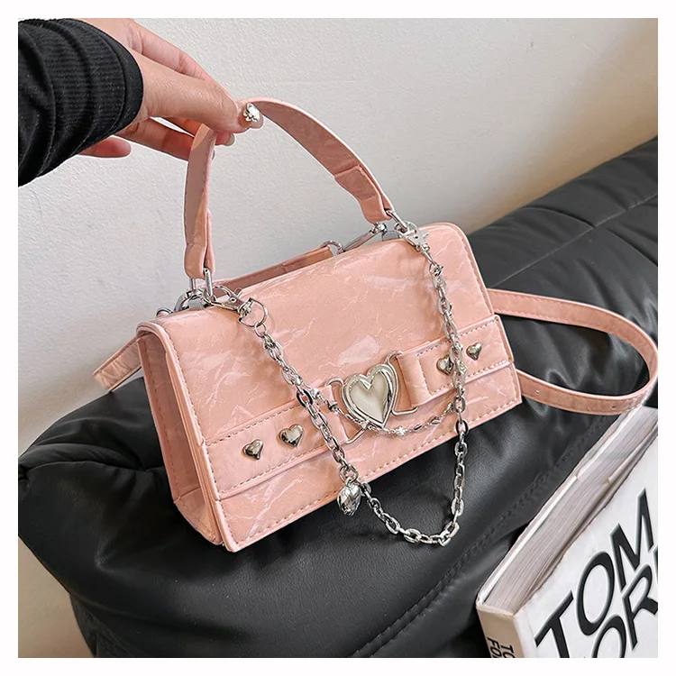 

2025 Summer Mini Square Bag Cute Small Crossbody Purse for Women Fashionable Chain Strap Shoulder Bag Trendy Handheld Clutch