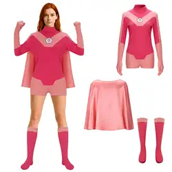 Atom Eve Cosplay Costume Woman Zentai Bodysuit Halloween Carnival Suit Takerlama