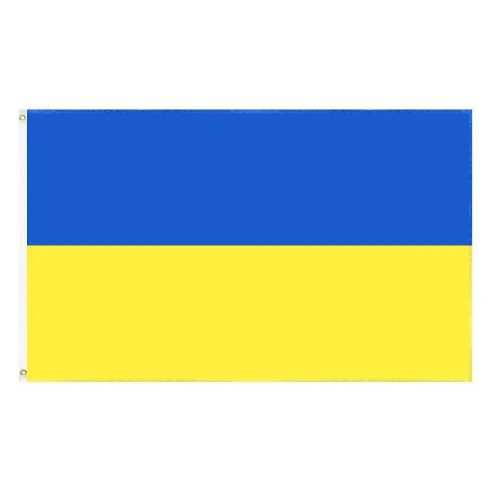 Flagflying 90X150cm Ukraine National flag Hanging Polyester Blue Yellow UA UKR Ukrainian National Flags For Decoration
