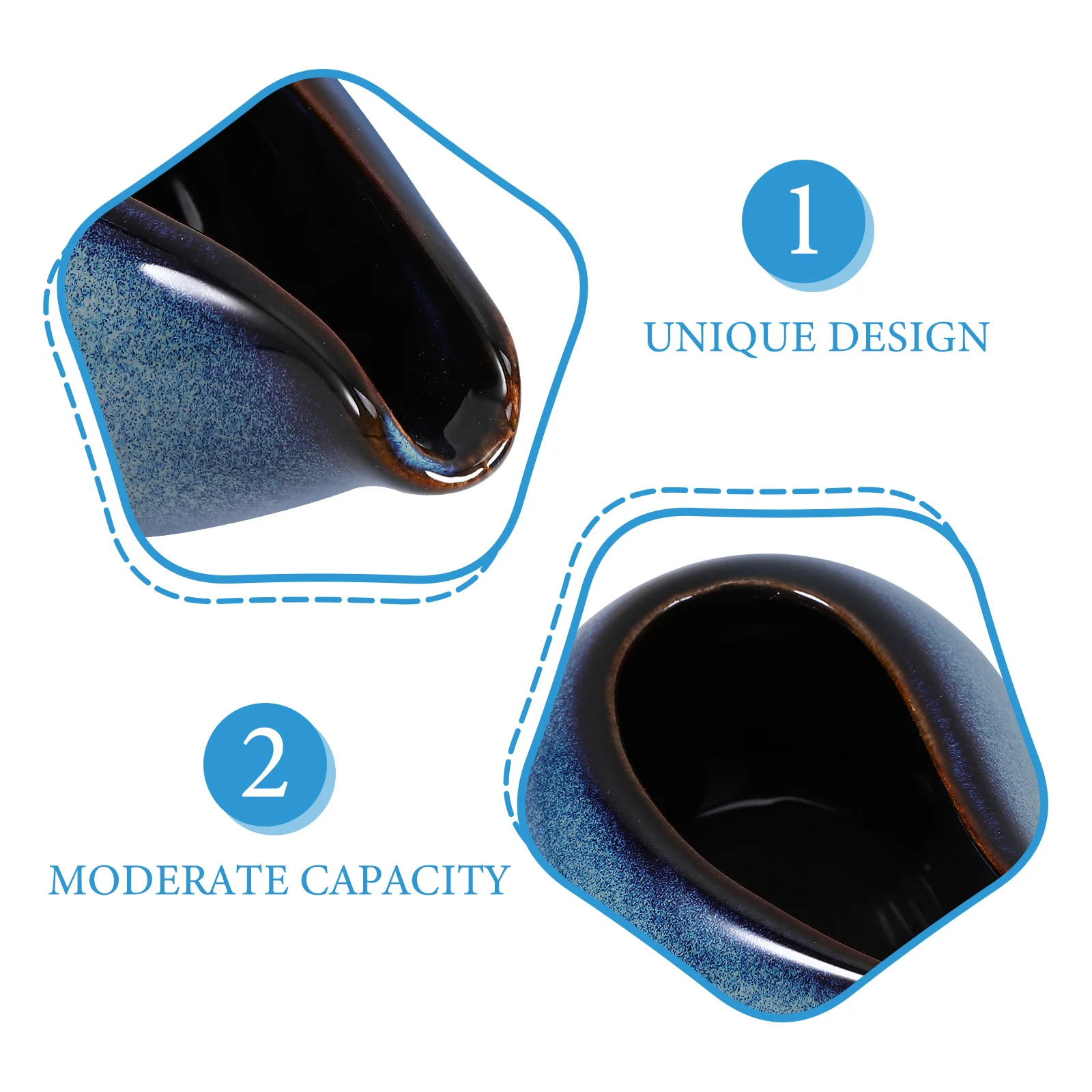 

Ceramic Sauce Pitcher 100ml Beautiful Design Gravy Boat for Serving Hot Syrup Butter Salad Dressings Coffee Bar Supplies