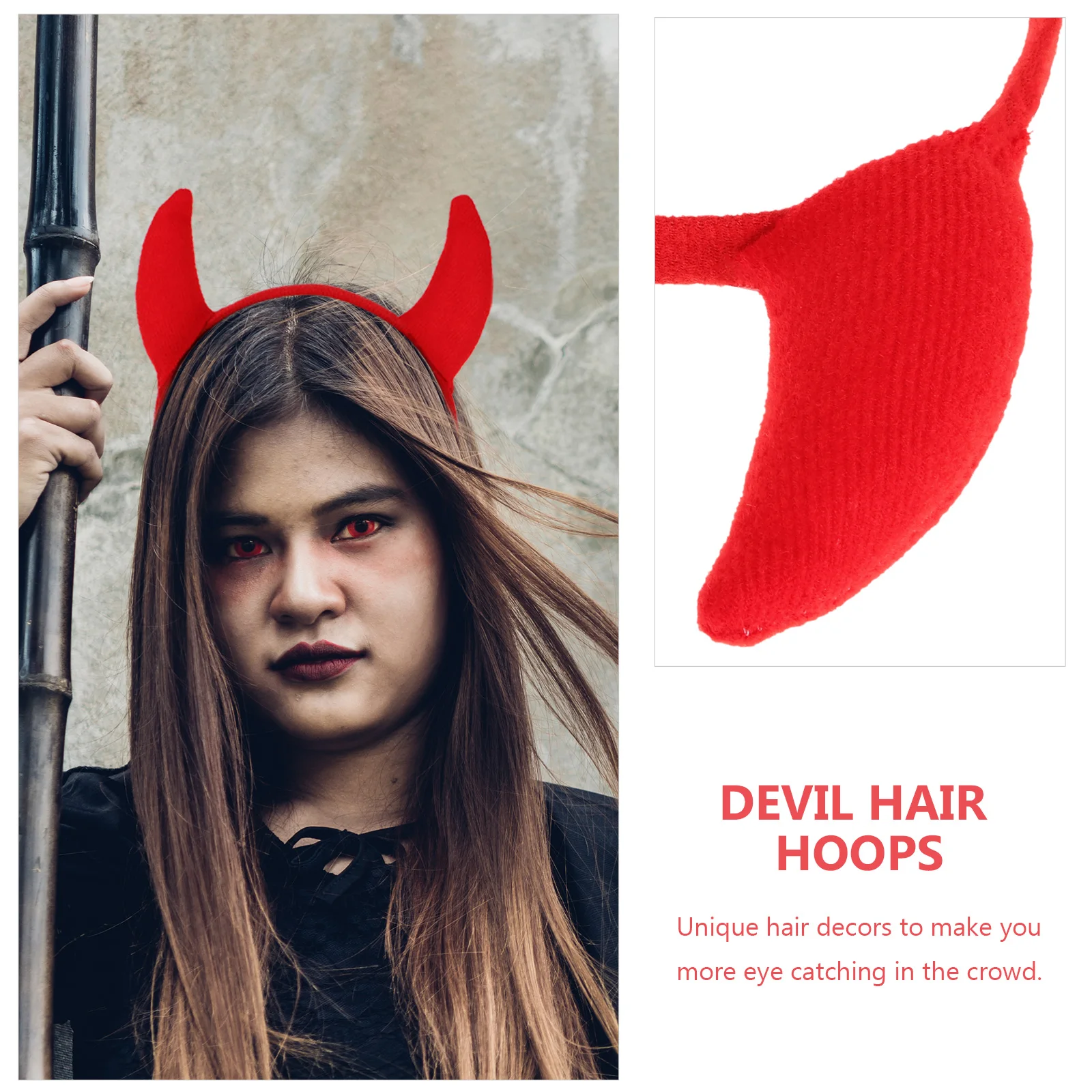 

4pcs Halloween Horns Headbands Party Costume Cosplay Hair Bands Unique Festival Headdress Decorative Hairband Costume
