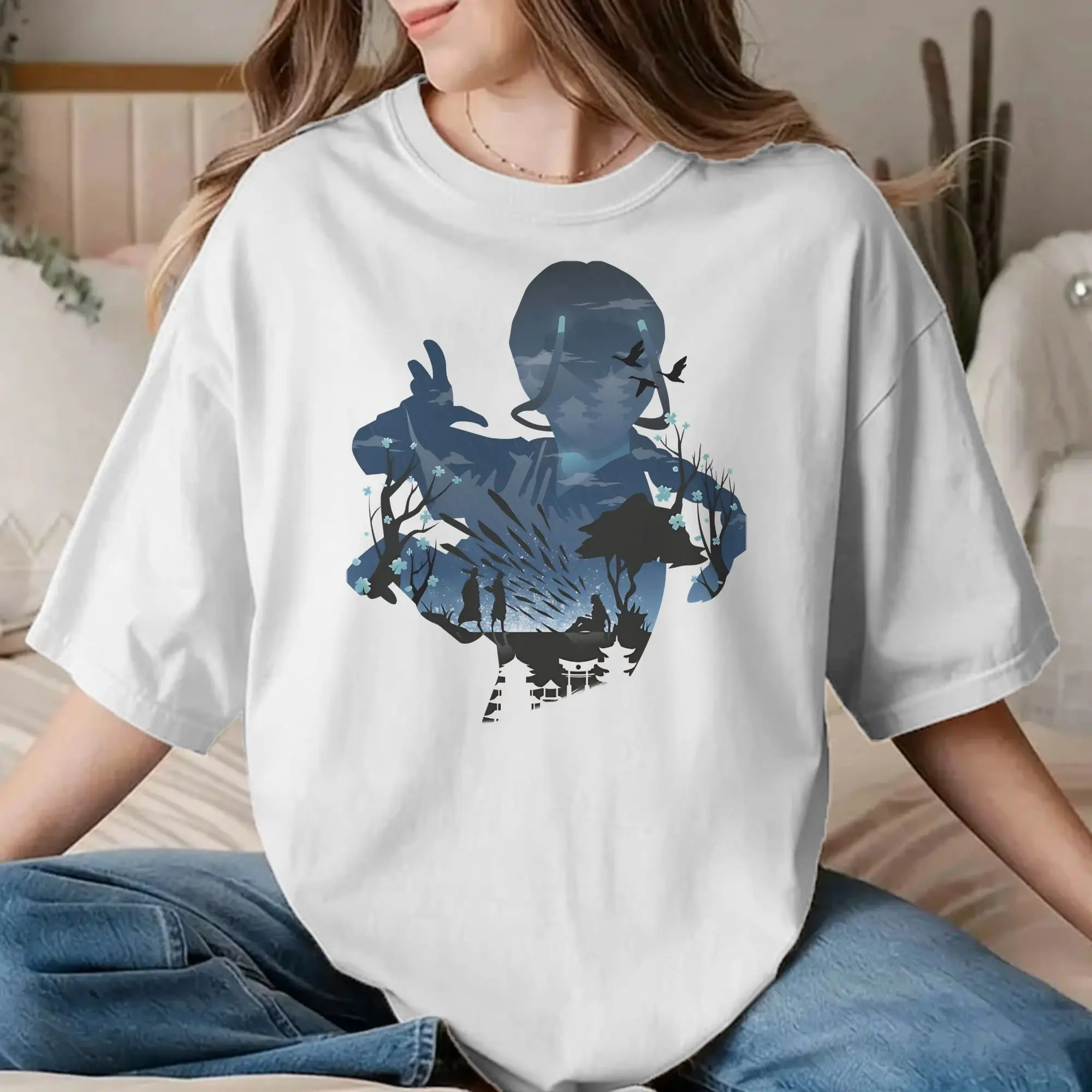 Katara T-Shirt Men Women Avatars Airbenders Anime Awesome Cotton Tees Round Neck Short Sleeve T Shirts Gift Idea Tops