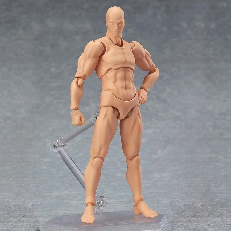 Miniature Figurine Doll Model 13cm Action Figure Artist Movable Body Male Female Figure PVC Model Mannequin Desktop Ornament view 5