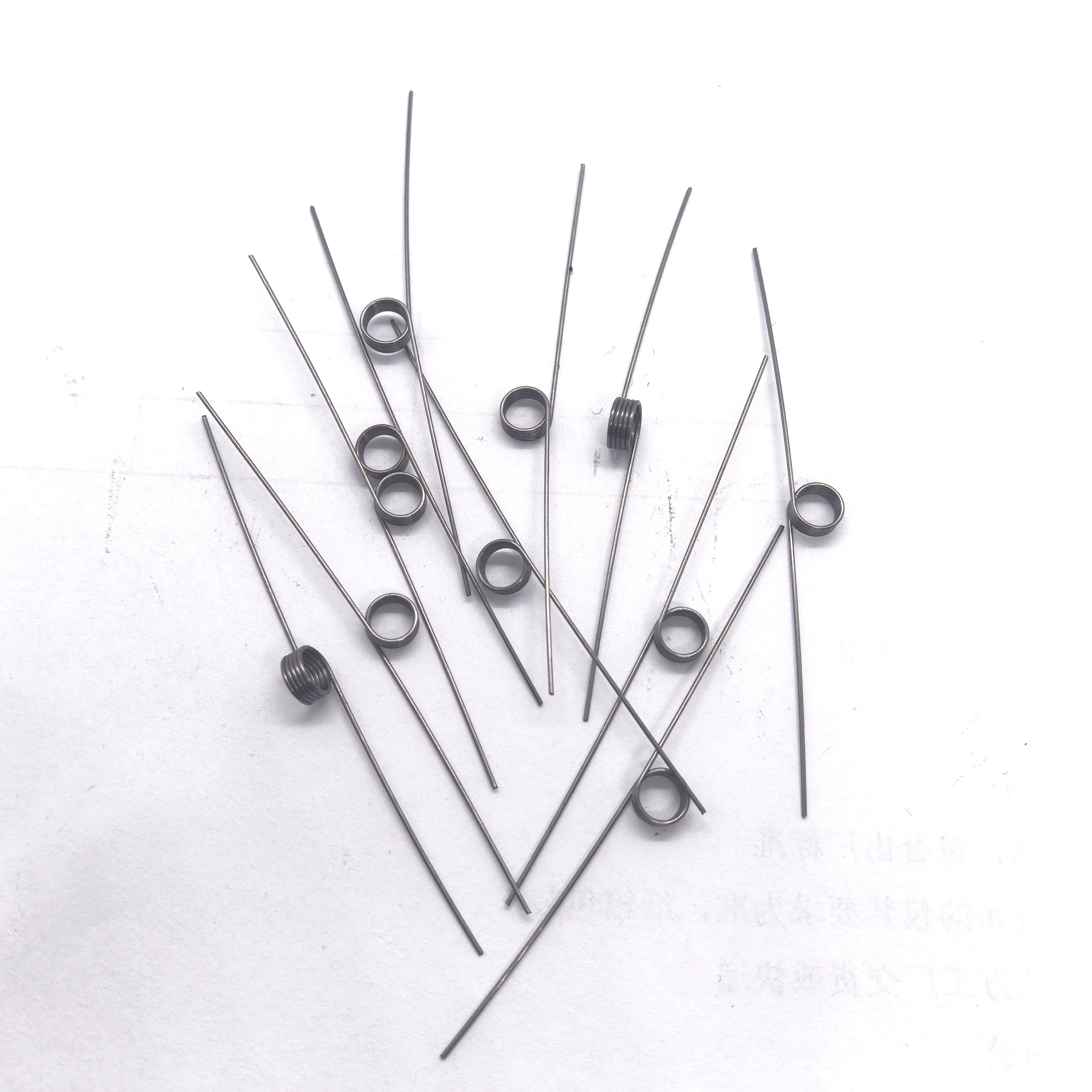 Wire Diameter 0.3mm Left Rotating Torsion Spring Steel 65MN V Type Spring Reset Small Torsion Spring Can Be Customized 10pcs