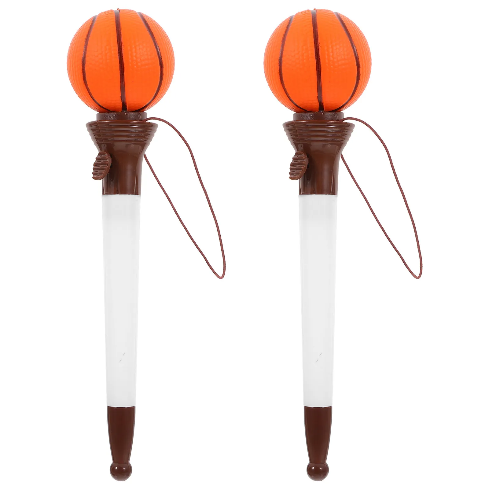 

2pcs Basketball Shaped Pens Reusable Plastic Fun Ink Pens For Kids Students Portable Writing Accessories School Supplies Outdoor