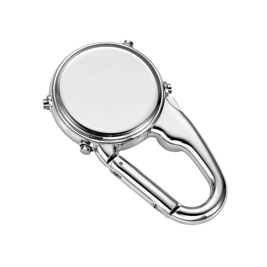 Klip Carabiner Digital jam tangan, jam tangan kait bercahaya hitam