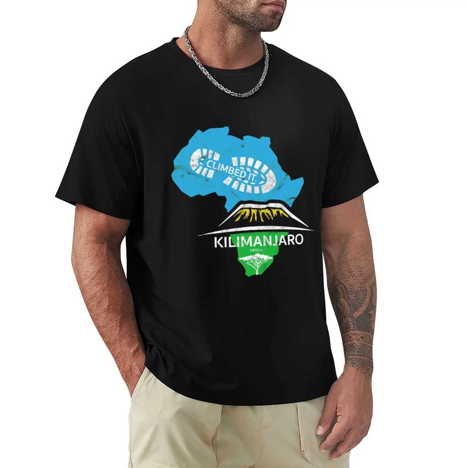 Mount Kilimanjaro Tanzania: Climbed It T-Shirt cute clothes summer tops graphics customs t shirts men