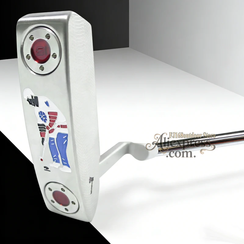 Golf Clubs Unisex T-shaped Blue Golf Putter  Royalaxe Clubs Putter Two-way Aiming Stable Golf Putter and Head Cover