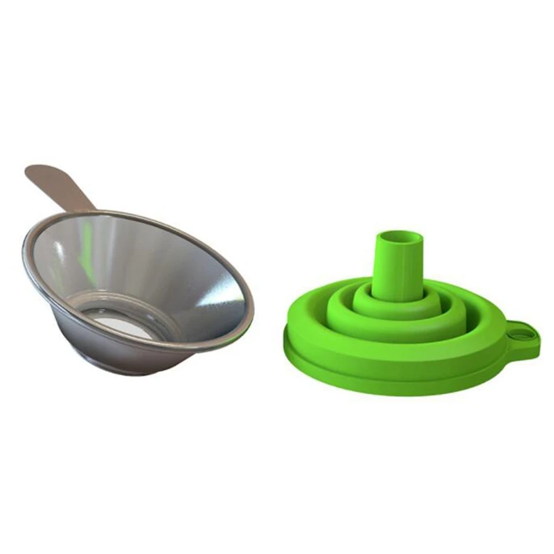 2PCS Metal UV Resin Filter Cup Funnel + 2PCS Silicone Funnel Disposable For ANYCUBIC Photon For DLP SLA 3D Printer Parts