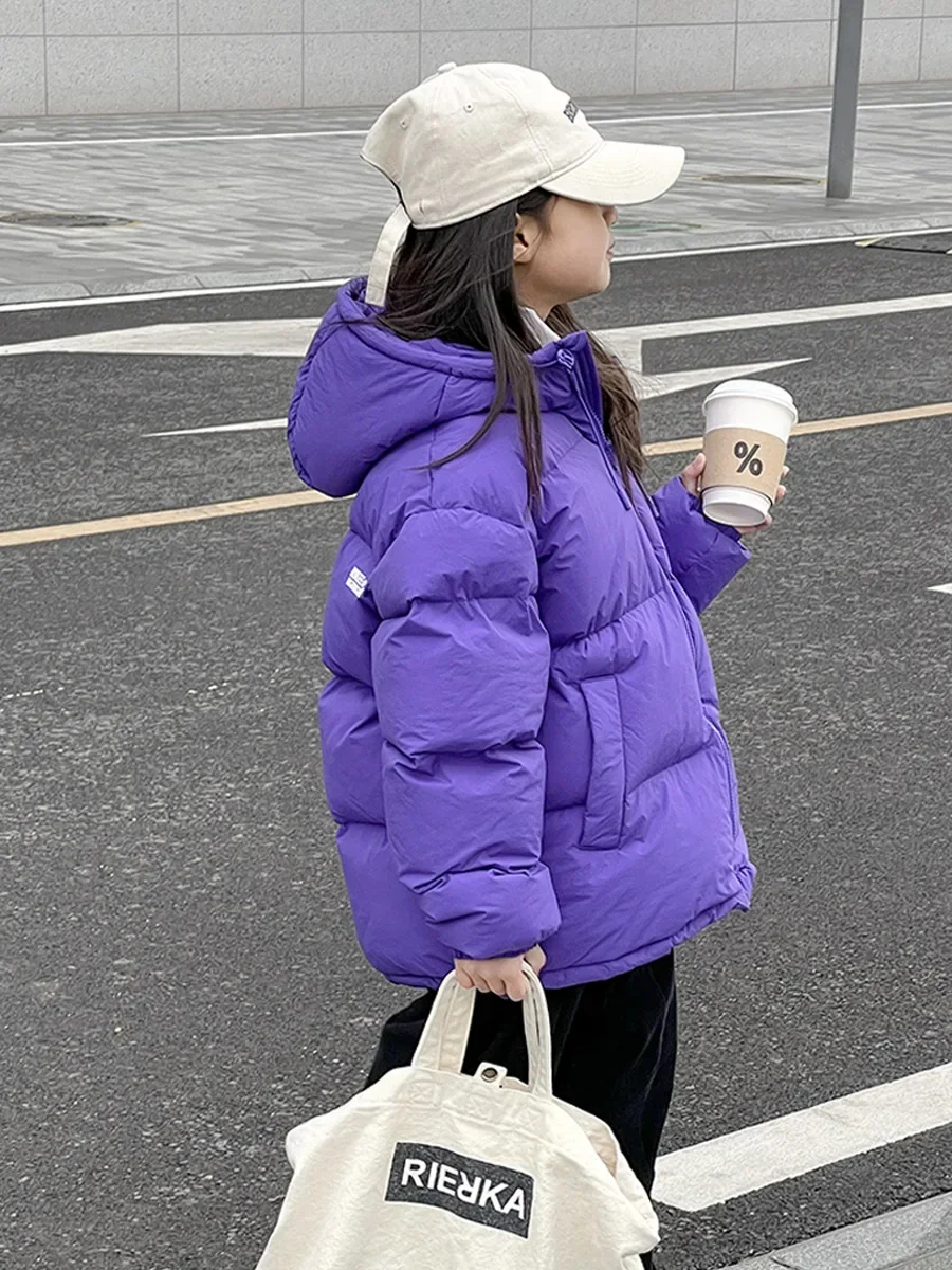 

Warm White Duck Down Jacket For Toddler Girl Winter Short Clothes Children Outerwear Parka Kids Cute Coat Snowsuit XMP481