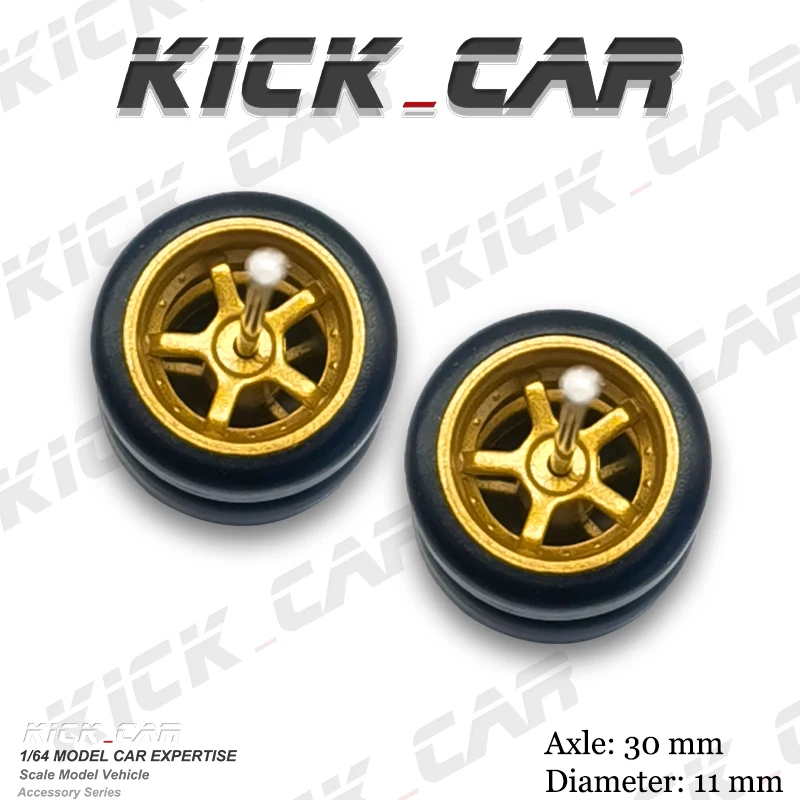 

1/64 Wheels with Rubber Tires Advan GT Refitting Parts for Diecast Model Car Hot Wheels Mainline Matchbox Tomica D:11mm 1 Set