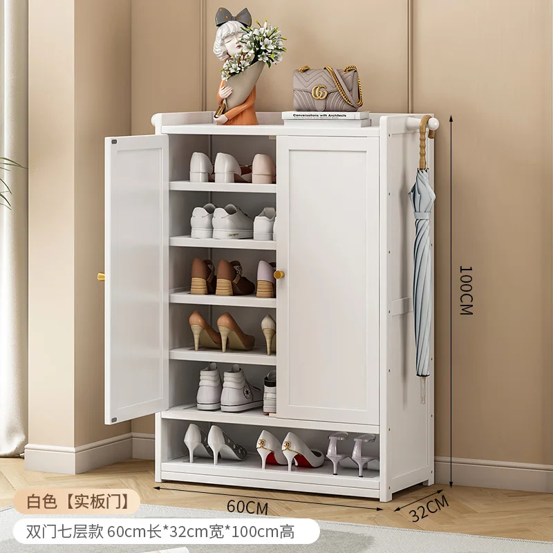Shoe Rack  Door Small Narrow Multi-layer Simple Shoe Cabinet 2025 New E****mical Space-saving Storage Artifact