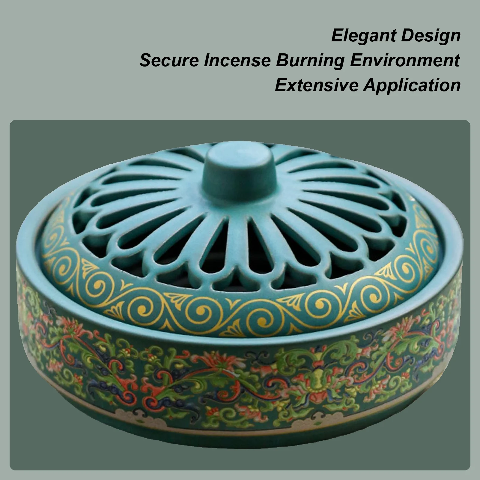 

Incense Burner Fly Trap Holder Coil Cone Zen Decor Ceramic Seat For Living Room Camping Home Meditation Spa Outdoors Yoga