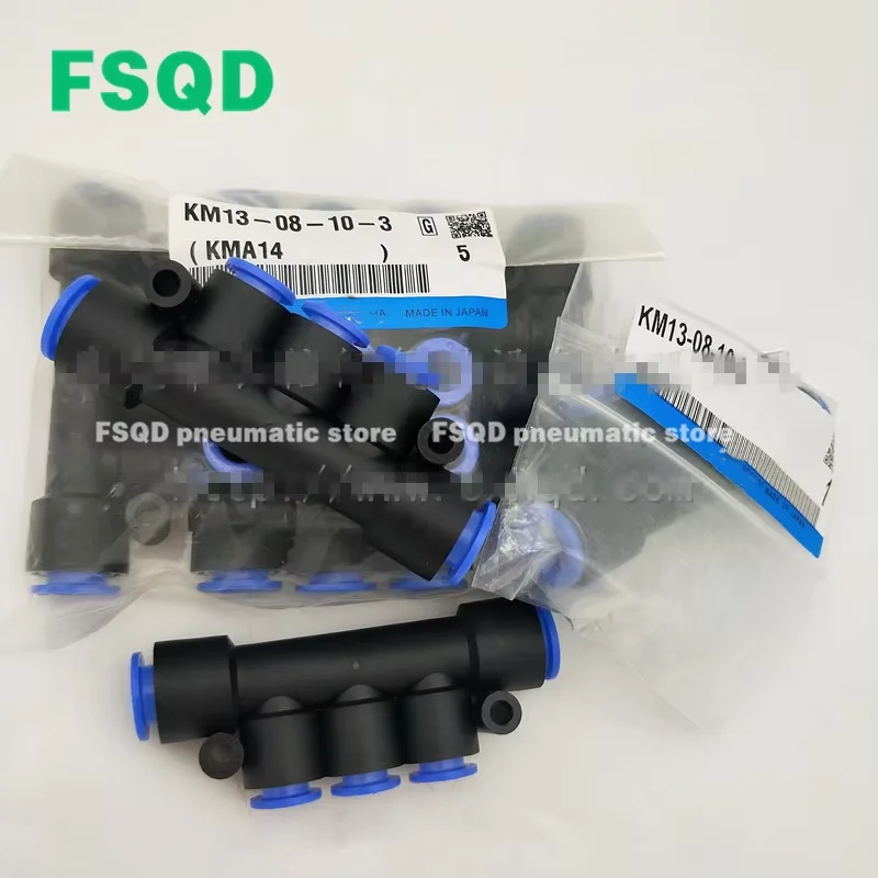 KM13-06-10-3 KM11-06-10-10 KM Series Pneumatic Five-way Connector Joint Fittings
