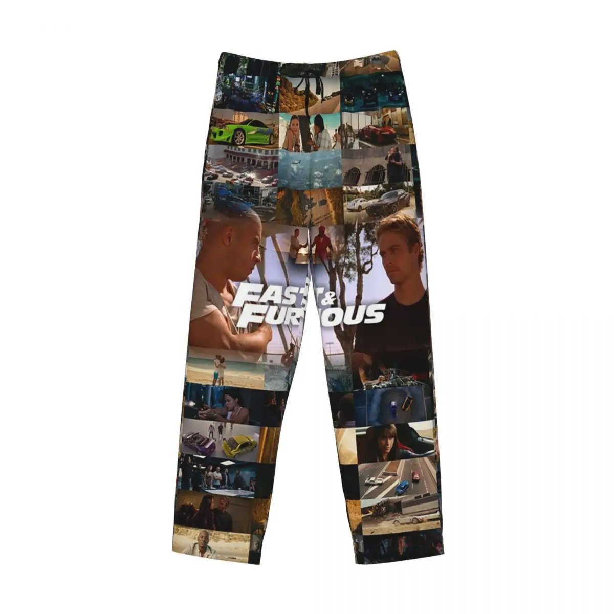 Fast And Furious Is History Of Legend - Paul Walker - Vin Diesel Pajama Pants Men Sleepwear Sleep Lounge Bottoms with Pockets