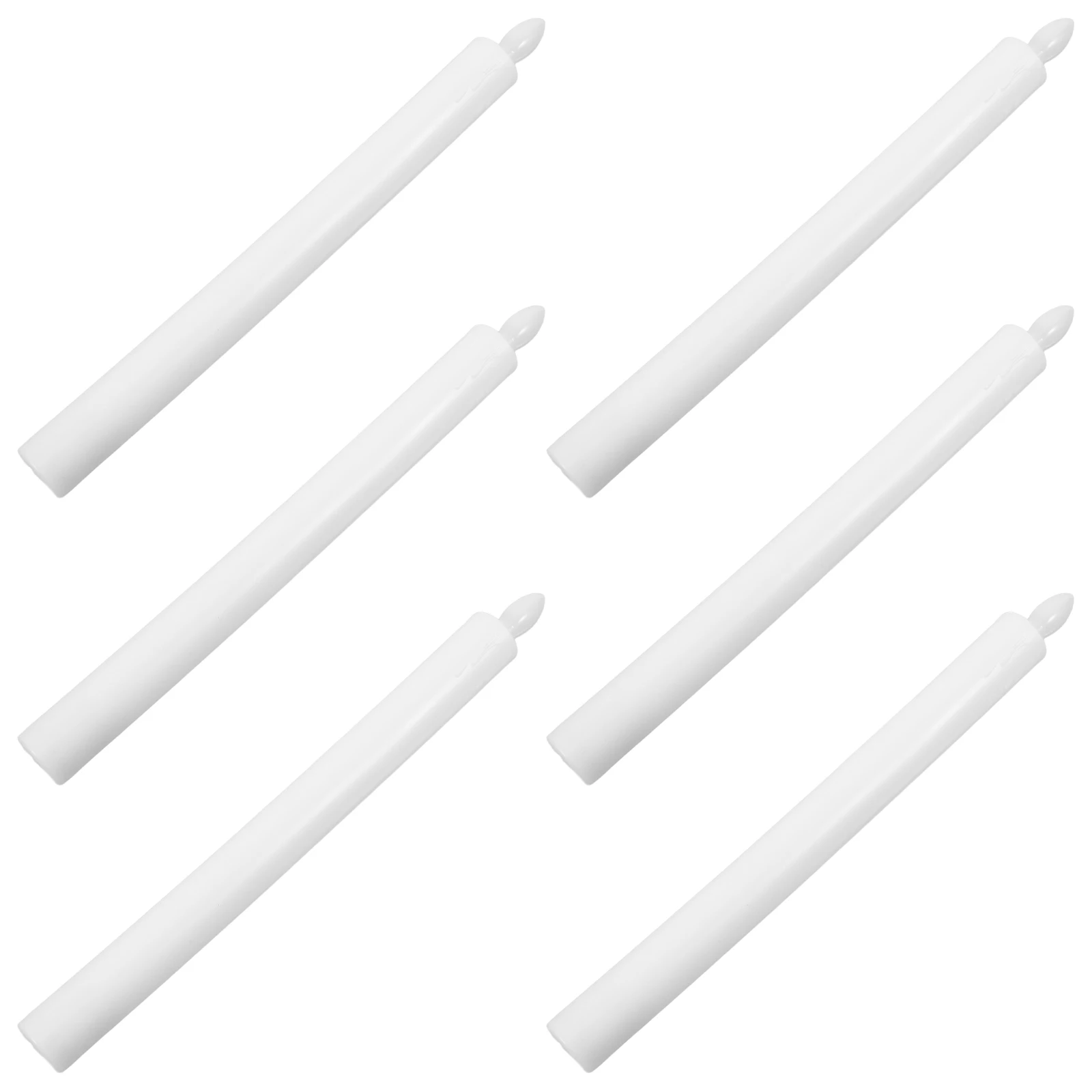 

6Pcs Electronic Lamp Flameless Drip Effect Glowing LED Candles for Indoor Outdoor Decor Light Ambience