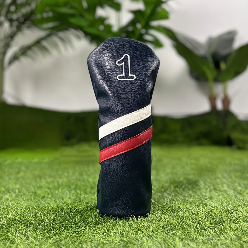 Double Slash Numbers, Golf Club Cover, Number Print Golf Club Cover, Waterproof PU Club Protective Cover