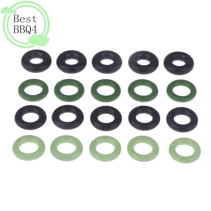 

BBQ4 20pcs Rubber O Ring O-Ring Oil Sealing Gasket Automobile Sealing Automotive fuel injector rubber gasket