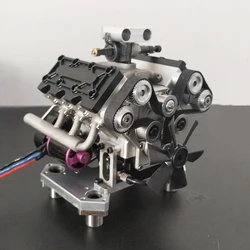 22cc V6 Four Stroke Gasoline Engine Model Cam Metal Six-Cylinder Engine Model