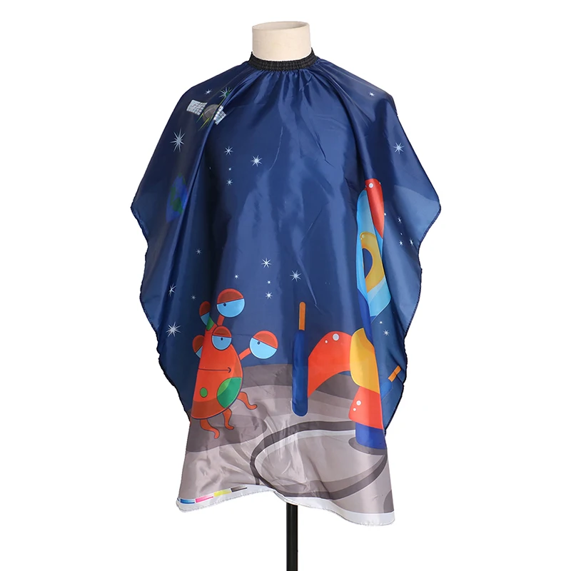 Salon Kids Hairdressing Cape Hairdresser Cartoon Pattern Haircut Styling Gown Barber Shop Household Child Hair Cut Cape Apron