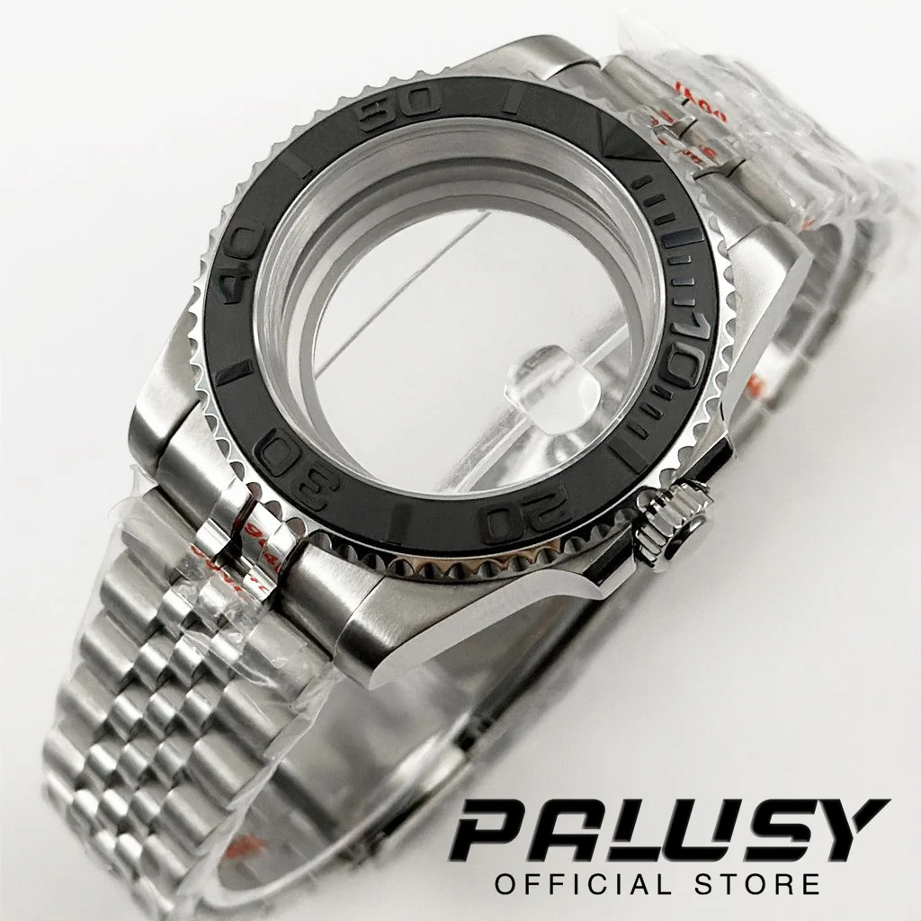 

40MM NH35 Watch Case Parts Creamic Bezel Sapphire Stainless Steel For NH34 NH35 NH36 NH38 NH70 NH72 ETA2824 Movement 28.5mm Dial
