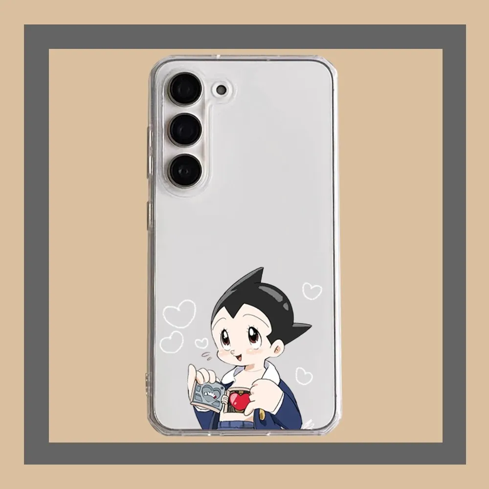 Coque de téléphone ultra transparente Anime Astro Boy STRABoy, coque pour Samsung Galaxy A52, A12, A51, S21 Edge, S22corde TRA, S23, S20LITE Plus