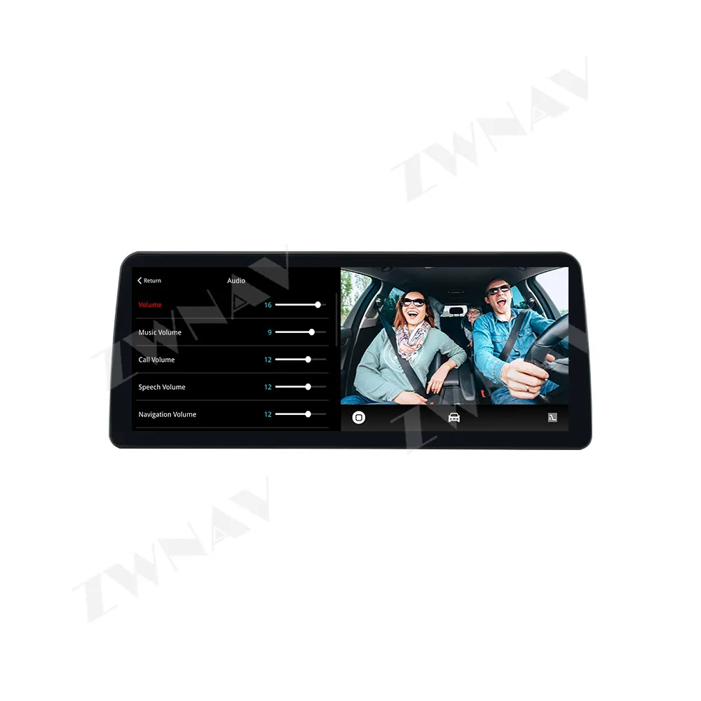 Sistema de Som Automotivo OEM para BMW Série 3 2013-2017 NBT com Tela Dividida de 12.3 polegadas, CarPlay Sem Fio, GPS, Hi-Fi, DSP 360 °   Câmera com IA e Comando de Voz