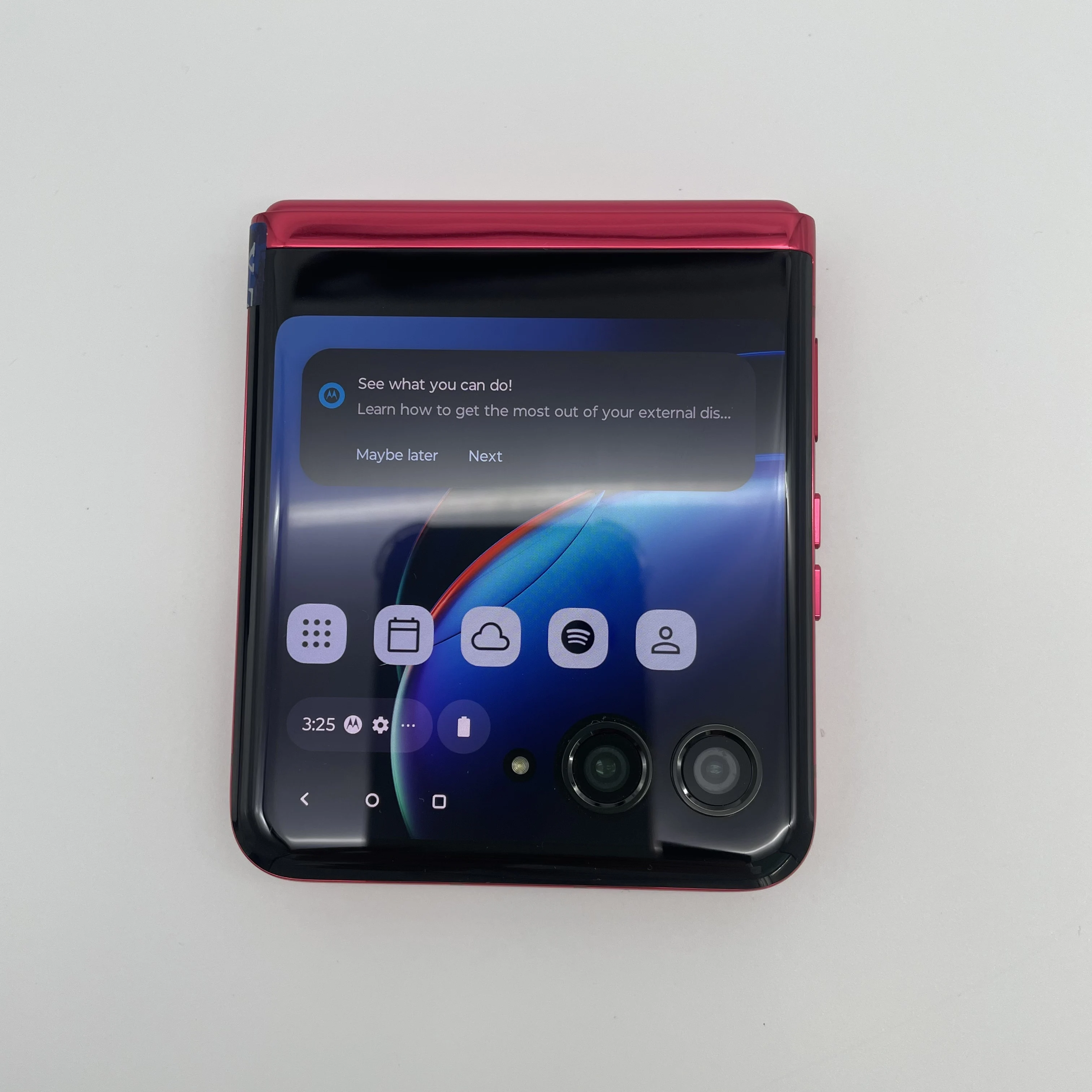 هاتف موتورولا رازر 40 الترا 5G XT2321 الذكي وحدة المعالجة المركزية كوالكوم سنابدراجون 8 + Gen 1 شاشة 6.9 بوصة بصمة أندرويد 13 هاتف مستعمل