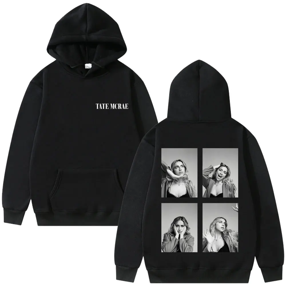 

Singer Tate Mcrae Mugshot Hoodie Men Women Fashion Vintage Trend Tracksuit Unisex Casual Oversized Hooded Sweatshirt Pullovers