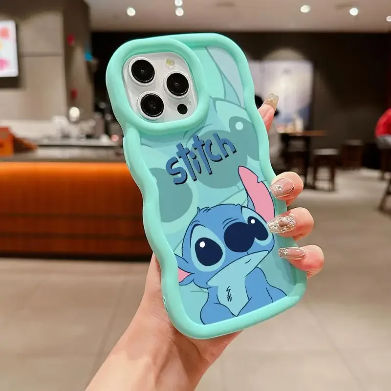 Cute Big Eye Stitch Phone Case for OPPO Reno 11 10 5G 12 Pro 11F 12F 7 4G 6 Lite A98 A78 A79 A58 A54 A57 A77 A38 A18 A17 A16 A60