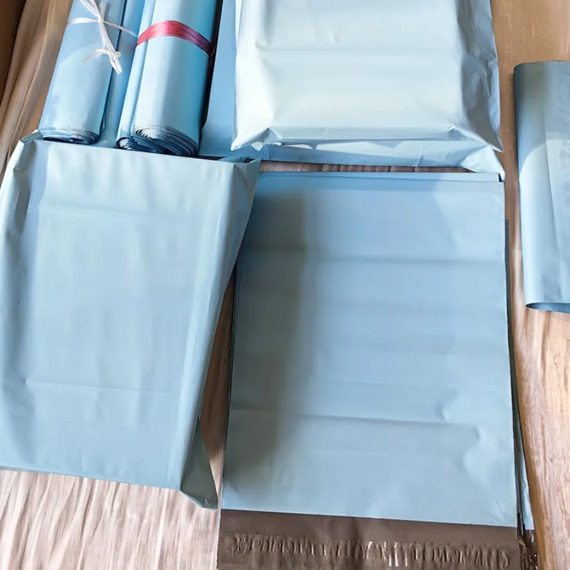 10 ชิ้น/ชุด ถุงแพ็คกิ้งแบบหนา สีครีมแอปริคอต สำหรับเสื้อผ้า ไปรษณีย์ กันน้ำ ถุงแพ็คกิ้งสำหรับขนส่ง ขนาด 25x35 ซม.