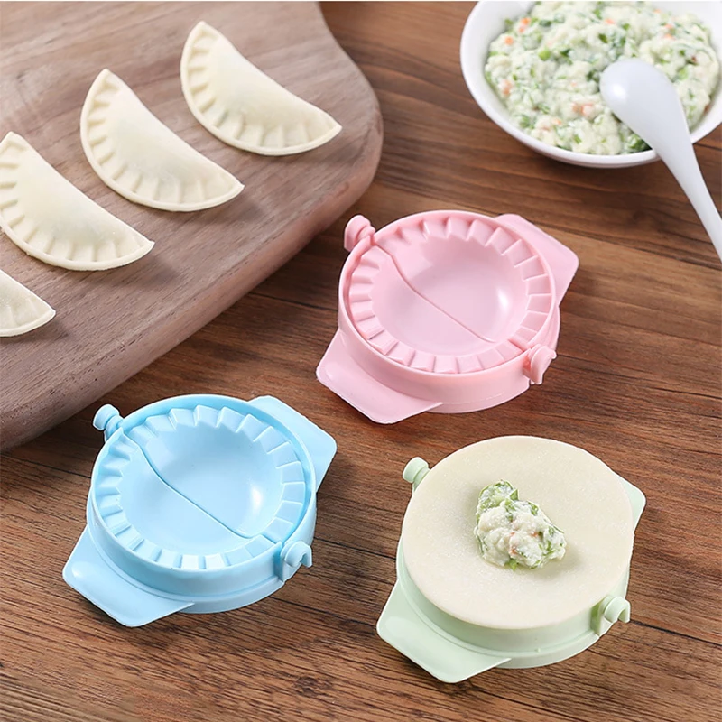 DIY Plastic Dumpling Mold Dough Press Gadgets for Cooking Dumplings Easily Ravioli Maker Jiaozi Maker Gadget Kichen Tools Set