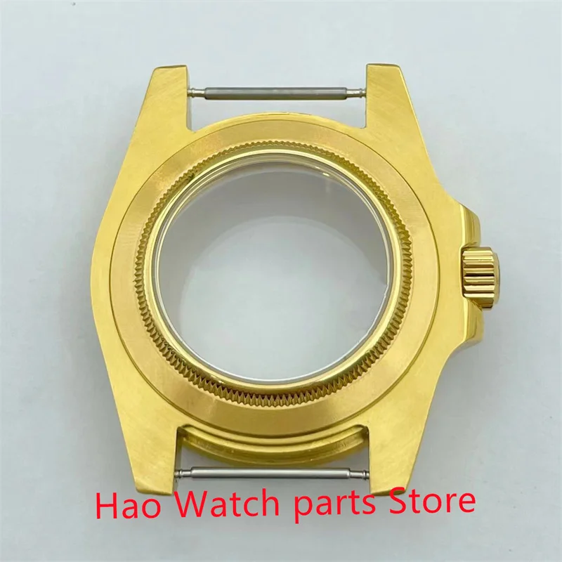 40mm gold sterile watch case sapphire glass fit NH35 NH36 ETA2836 Miyota8205 8215 821A Mingzhu DG2813 3804 Seagull 1612 movement