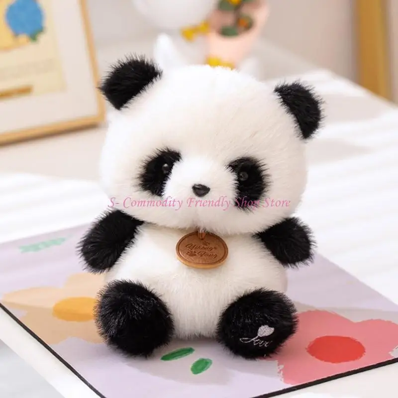 

85AE Stuffed Animals Panda Doll Toddlers Toy Hugging Stress Toy Figure for Girl