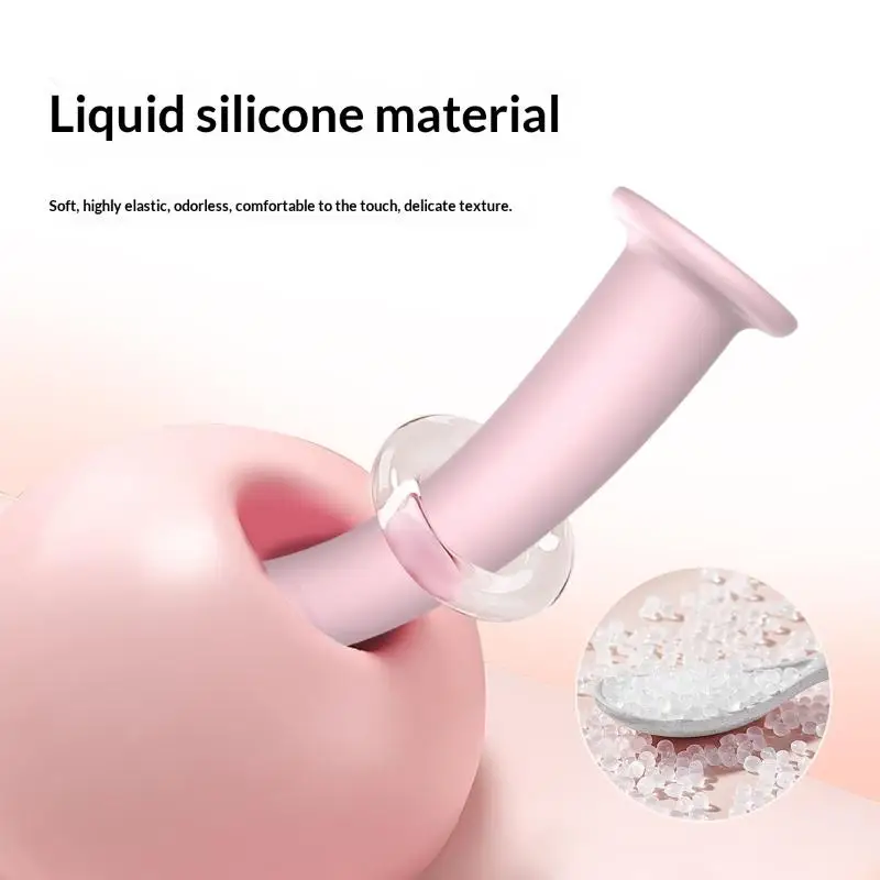 Dildo curvo in silicone con ventosa per training anale_voghion.com
