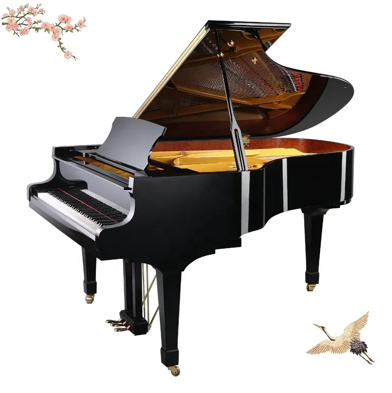 Self-playing Piano White Baby Grand Piano High Polished