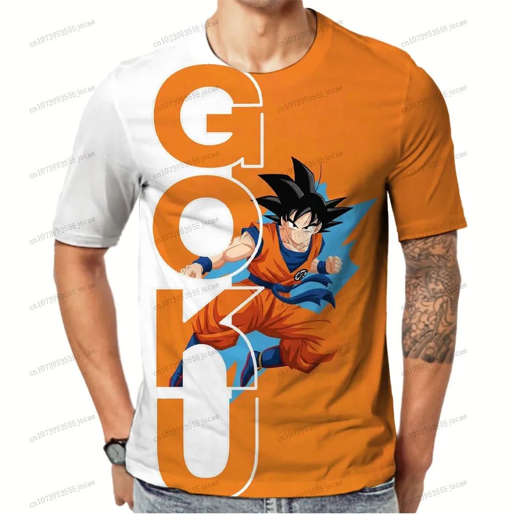 

Dragon Ball Z Anime Tshirts Summer Men's T-shirts Streetwear Clothing New High Quality Vegeta 2026 Short Sleeve Tee Fashion Y2k