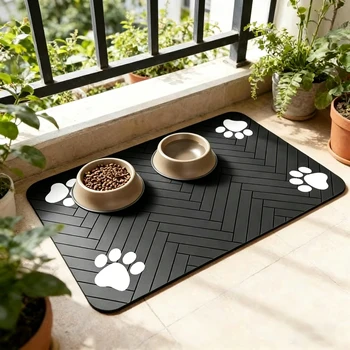 Absorbent Waterproof Pet Feeding Mat 1