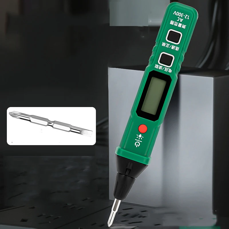 Penna per test elettrico per elettricista Penna a induzione multifunzionale a doppio scopo Misura la penna elettrica 220v per misurare le perdite del punto di interruzione