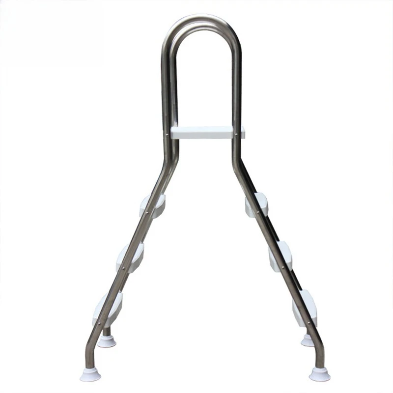 Bracket swimming pool double-sided escalator 304 stainless steel thickened film swimming pool water ladder, swimming