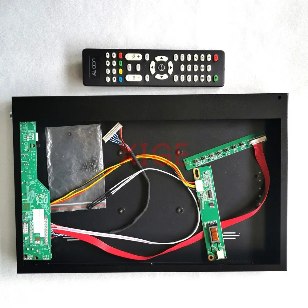 

For CLAA141WB03 CLAA141WB05A TV Analog Driver Board+Metal Case VGA HDMI-Compatible USB 14.1" DIY Kit 1CCFL LVDS 30 Pin 1280*800