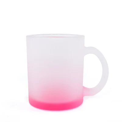 325ML 11oz Juice Cup Matt Glass Gradient Colors Mug DIY Customized Print Name Photo Image Cartoon LOGO Text Creative Gifts