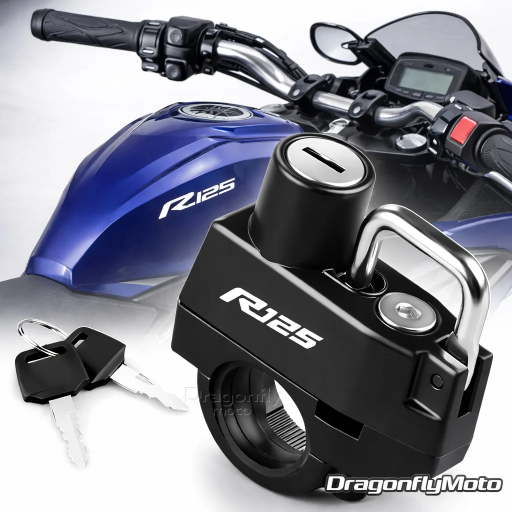 

Motorcycle Helmet Lock For YAMAHA YZF R125 YZFR125 YZF-R125 MT-125 2008- 2025 Anti-theft Locker Helmet Lock Locking Device