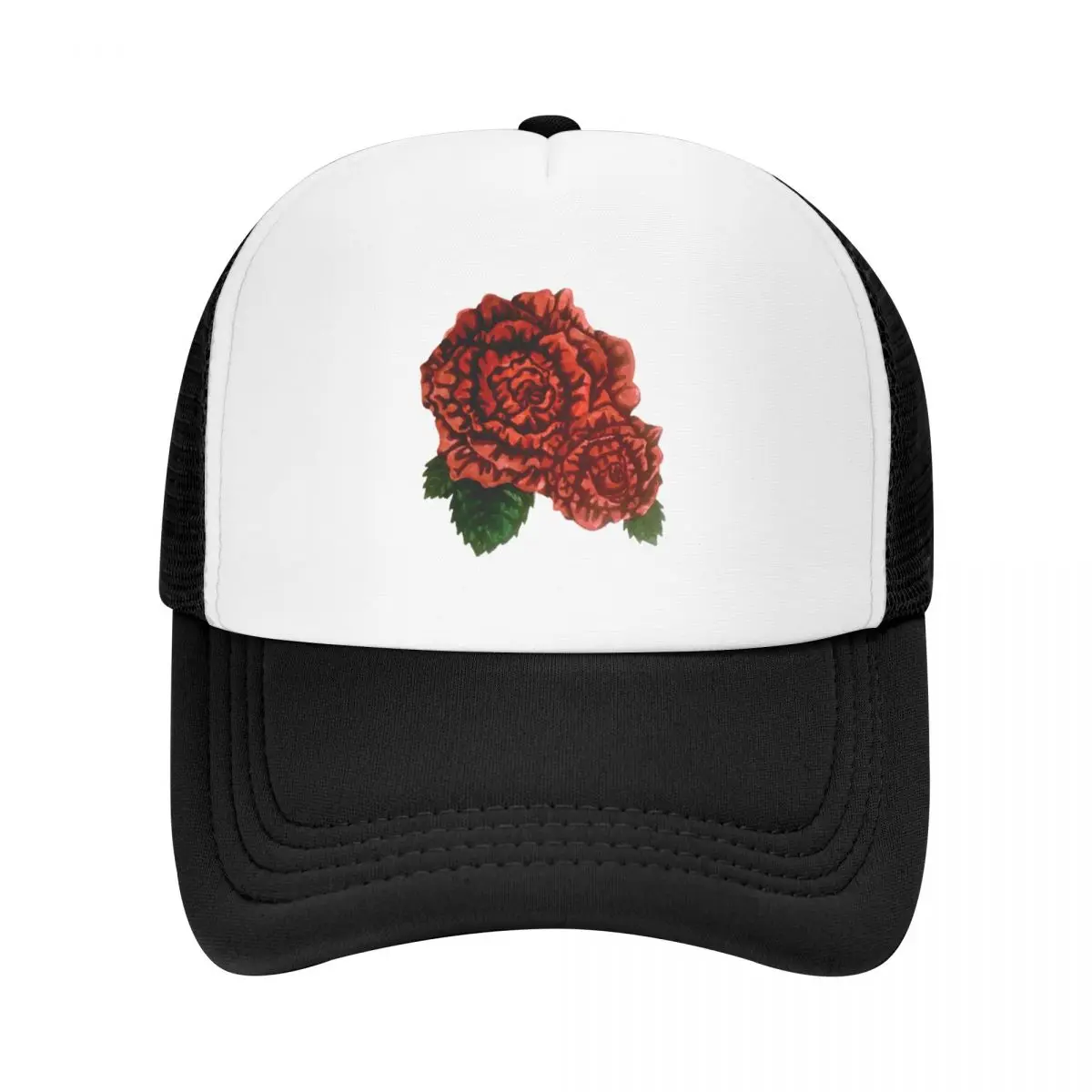 

Big and Little Roses Baseball Cap beach hat fun hats men's big size hat Unique hats Mens Hats Women's