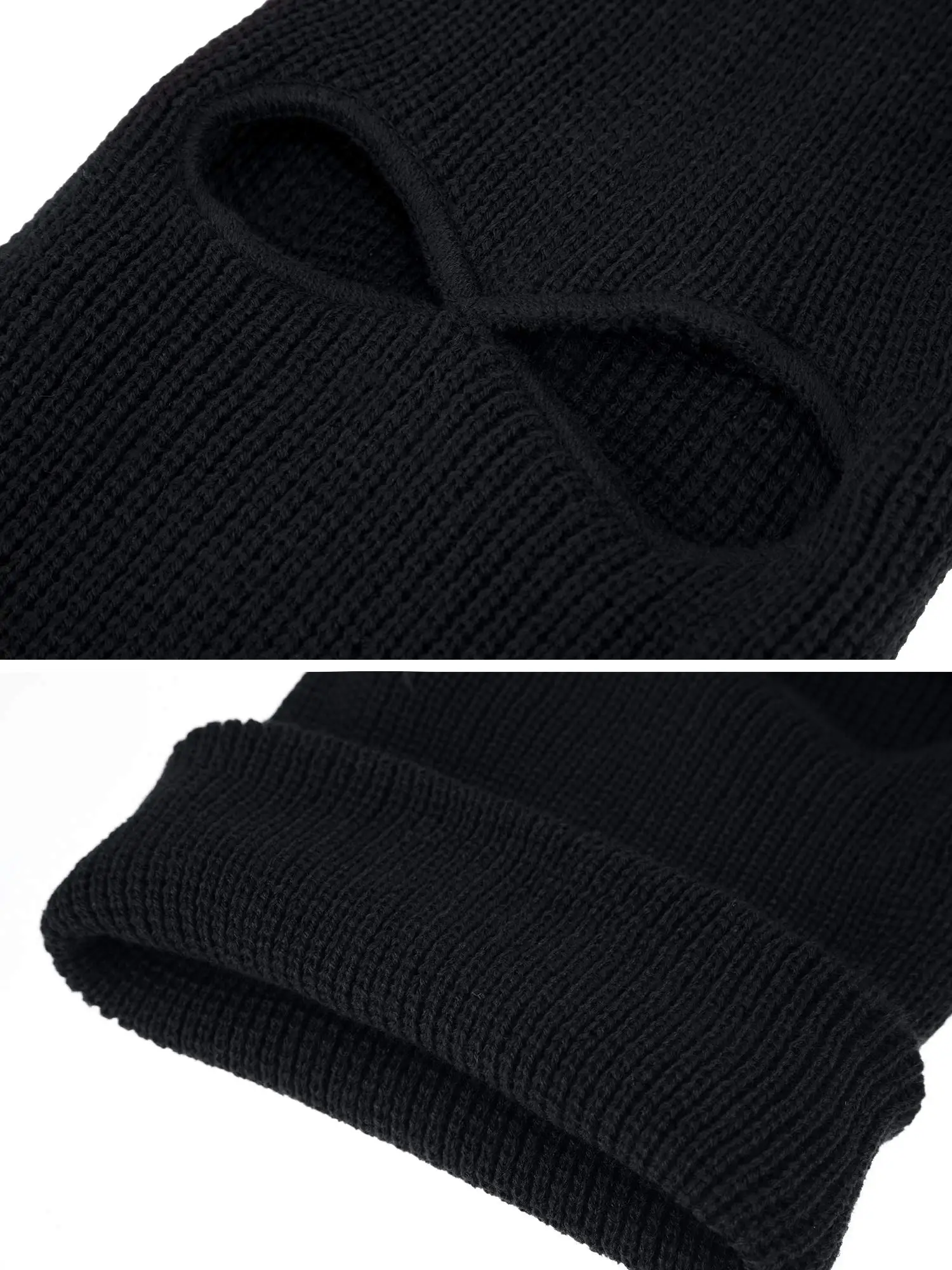 Army Tactical 2-Hole Knitted Full Face Cover Cap Ski Neck Gaiter Winter Balaclava Warm Beanie Caps Funny Party Riding Hat