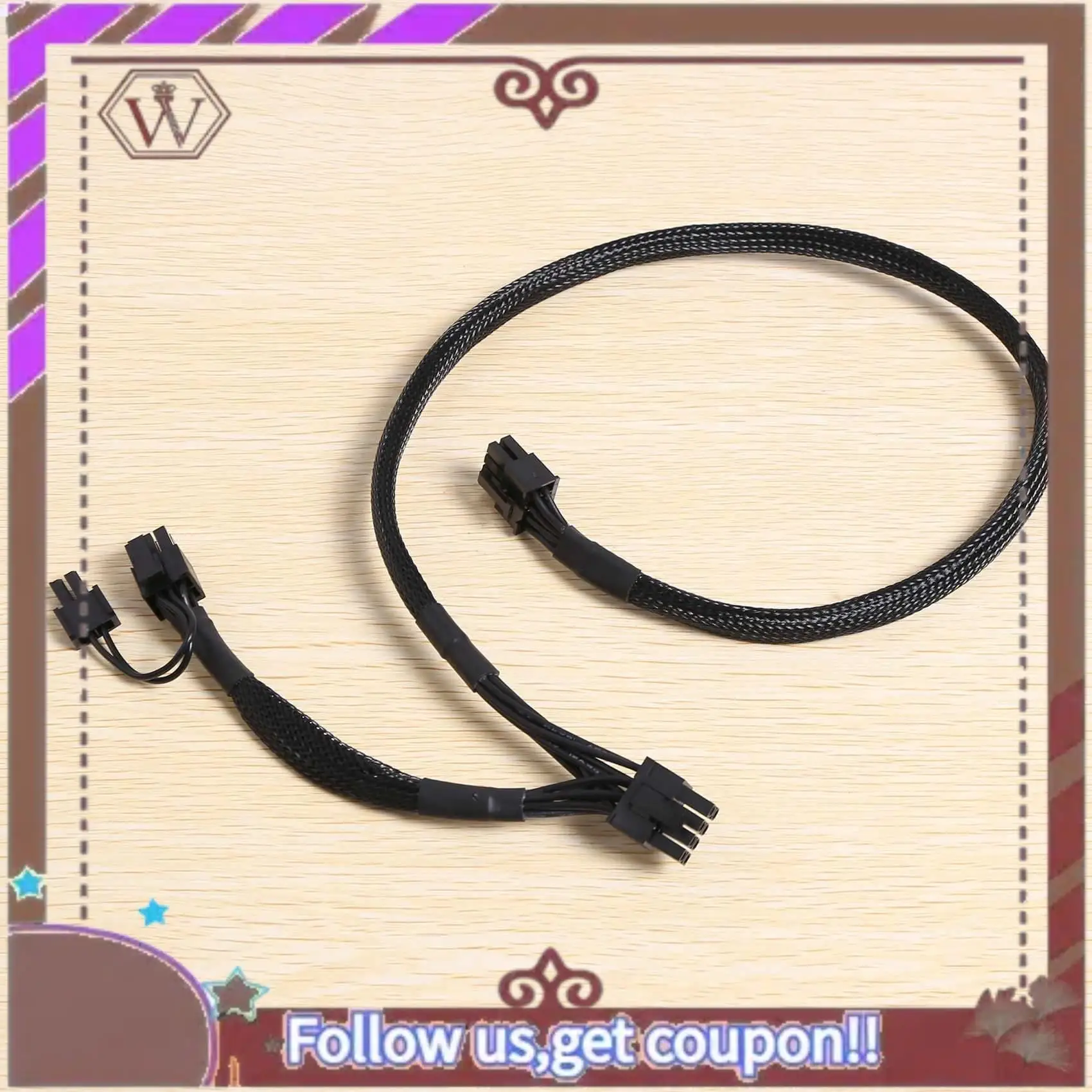 أحدث 2X PCI-E المزدوج 8Pin إلى 8Pin (6 + 2Pin) كابل إمداد الطاقة المعياري لـ Corsair RM1000X RM550X 650X 750X 850X