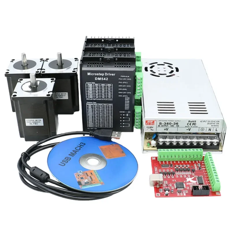 HLTNC High Precision NEMA 23 Stepper Motor for CNC and 3D Printers