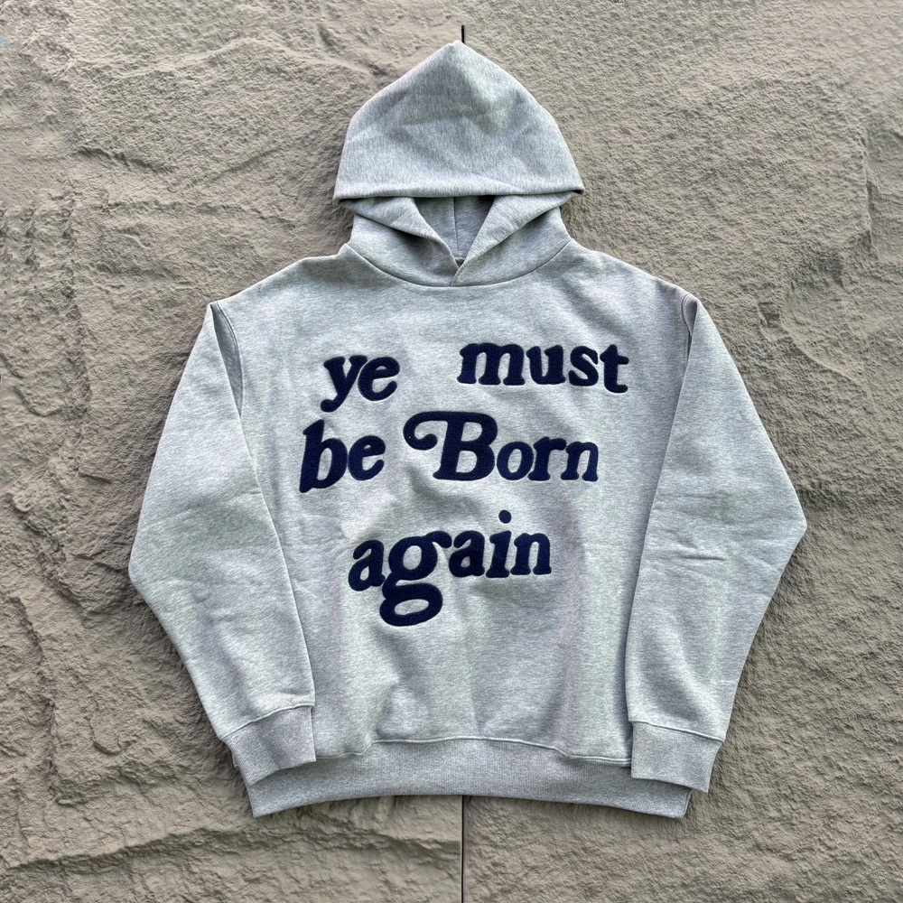 KUCLUT 1:1 CPFM YE KANYE, jersey con estampado bordado de la mejor calidad, sudadera holgada 100% de algodón, Sudadera con capucha Vintage de gran tamaño para hombres